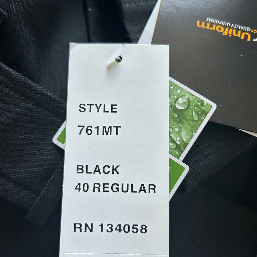 🔥🆕🔥 Anchor Uniform Black Double Breasted Trench Coat - 40R - Thinsulate Lining - Picture 11 of 11
